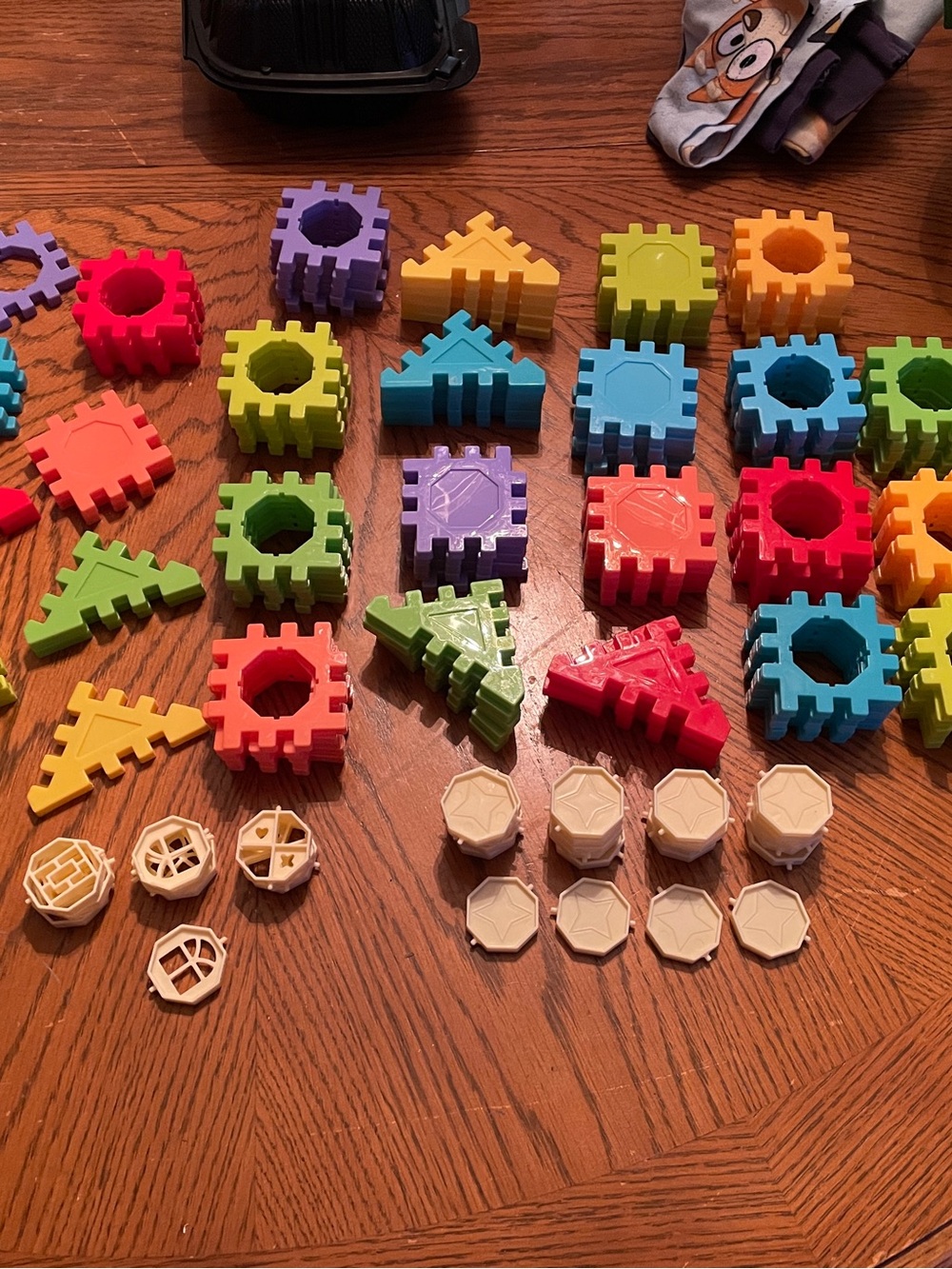 Multicolor Kids Building Block Puzzle Set Educational Stacking Toys-Small Parts